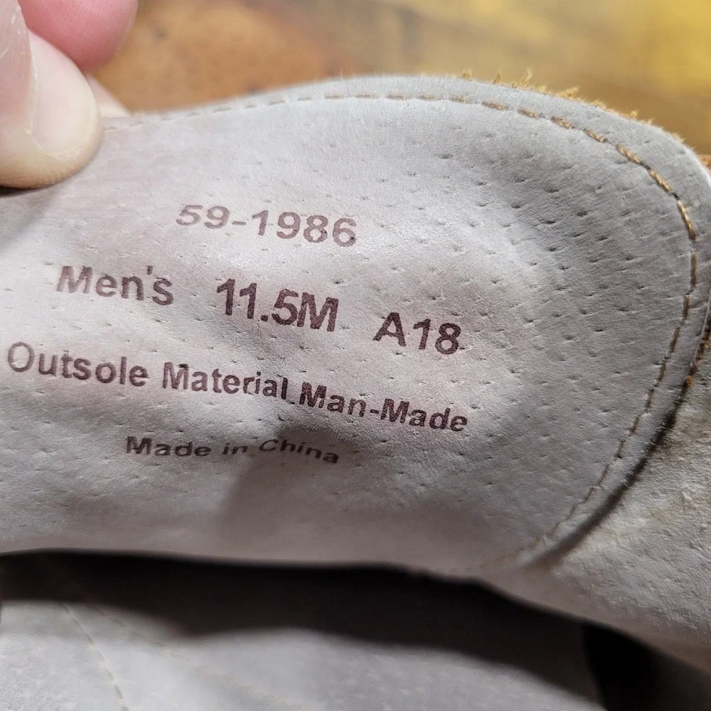 Johnston‎ Murphy Mens Brown Leather Wingtip Oxford Dress Shoes Size 11.5 M